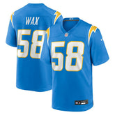 Marlowe Wax Los Angeles Chargers Team Game Jersey Powder Blue | Nike for Sale