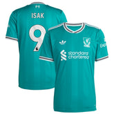 Alexander Isak Liverpool 2025/26 Third Replica Player Jersey Green | Adidas cheap