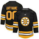 Boston Bruins Youth Home Custom Replica Jersey - Black - NHL