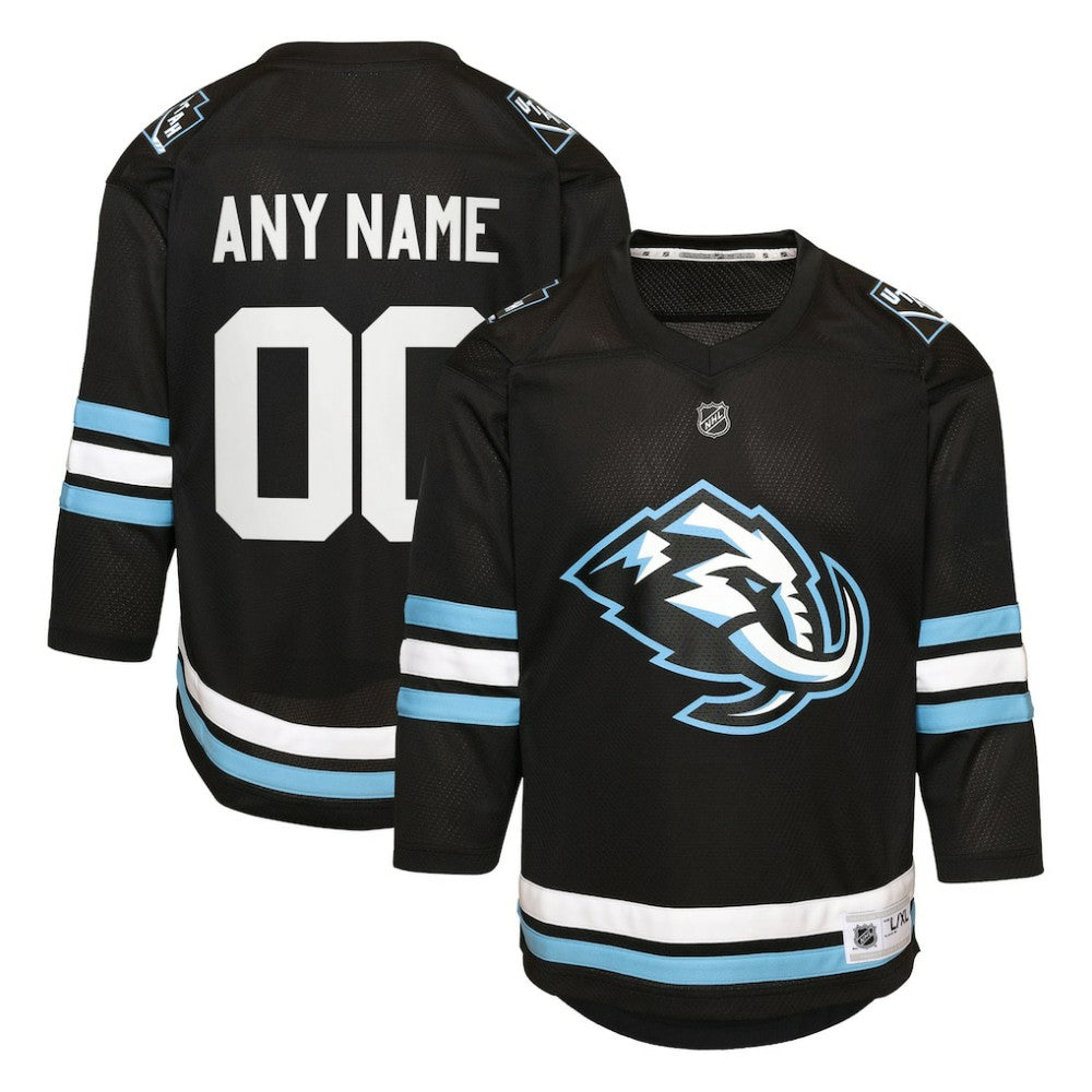 Utah Mammoth Youth Home Replica Custom Jersey - Black - NHL