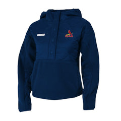 St. Louis Cardinals Columbia Women's Cloud Point Hooded Fleece Half-Snap Pullover Jacket - MLB