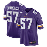 Chaz Chambliss Minnesota Vikings Team Game Jersey Purple | Nike for Sale