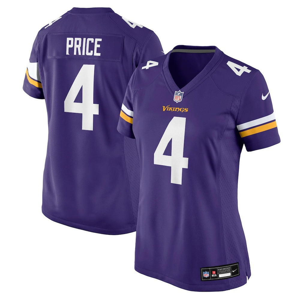 Myles Price Minnesota Vikings Women's Team Game Jersey Purple | Nike for Sale