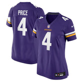 Myles Price Minnesota Vikings Women's Team Game Jersey Purple | Nike for Sale