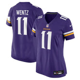 Carson Wentz Minnesota Vikings Women's Team Game Jersey Purple | Nike for Sale