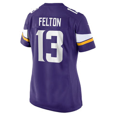 Tai Felton Minnesota Vikings Women's Team Game Jersey Purple | Nike for Sale