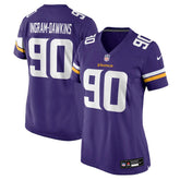 Tyrion Ingram-Dawkins Minnesota Vikings Women's Team Game Jersey Purple | Nike for Sale
