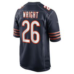 Nahshon Wright Chicago Bears Team Game Jersey Navy | Nike for Sale