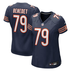Theo Benedet Chicago Bears Women's Team Game Jersey Navy | Nike for Sale