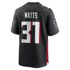 Xavier Watts Atlanta Falcons Team Game Jersey Black | Nike for Sale
