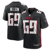 Jack Nelson Atlanta Falcons Team Game Jersey Black | Nike for Sale