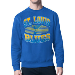 St. Louis Blues Starter Team Grit Graphic Fleece Pullover Sweatshirt - Blue - NHL