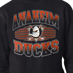 Anaheim Ducks Starter Team Grit Graphic Fleece Pullover Sweatshirt - Black - NHL