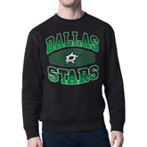Dallas Stars Starter Team Grit Graphic Fleece Pullover Sweatshirt - Black - NHL