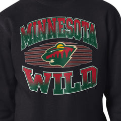 Minnesota Wild Starter Team Grit Graphic Fleece Pullover Sweatshirt - Black - NHL