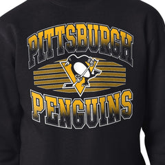 Pittsburgh Penguins Starter Team Grit Graphic Fleece Pullover Sweatshirt - Black - NHL
