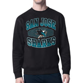 San Jose Sharks Starter Team Grit Graphic Fleece Pullover Sweatshirt - Black - NHL