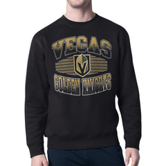 Vegas Golden Knights Starter Team Grit Graphic Fleece Pullover Sweatshirt - Black - NHL