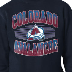 Colorado Avalanche Starter Team Grit Graphic Fleece Pullover Sweatshirt - Navy - NHL