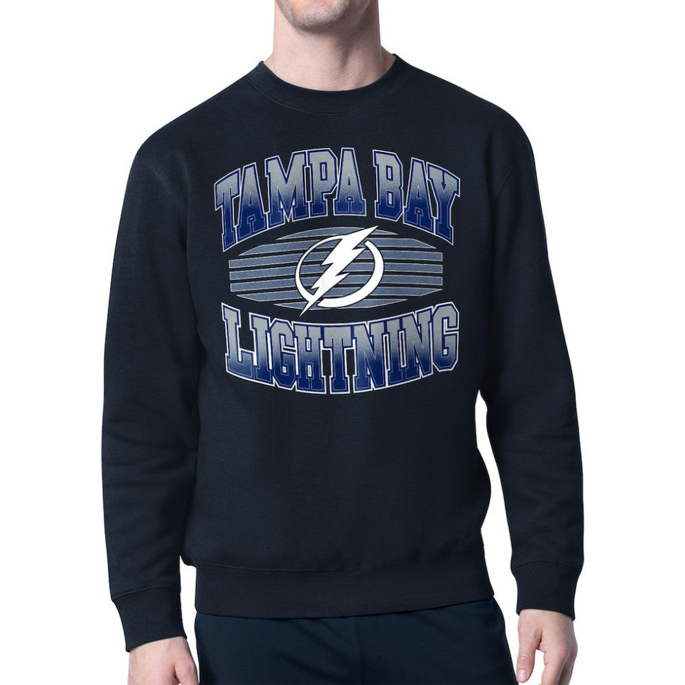 Tampa Bay Lightning Starter Team Grit Graphic Fleece Pullover Sweatshirt - Navy - NHL