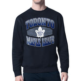 Toronto Maple Leafs Starter Team Grit Graphic Fleece Pullover Sweatshirt - Navy - NHL