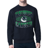 Vancouver Canucks Starter Team Grit Graphic Fleece Pullover Sweatshirt - Navy - NHL