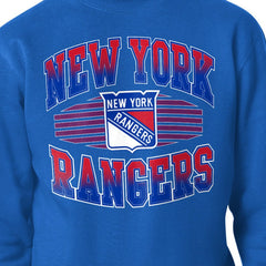 New York Rangers Starter Team Grit Graphic Fleece Pullover Sweatshirt - Blue - NHL