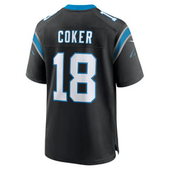 Jalen Coker Carolina Panthers Team Game Jersey Black | Nike for Sale
