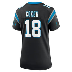 Jalen Coker Carolina Panthers Women's Team Game Jersey Black | Nike for Sale
