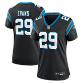 Akayleb Evans Carolina Panthers Women's Team Game Jersey Black | Nike for Sale