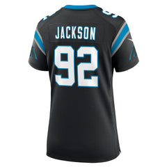 Cam Jackson Carolina Panthers Women's Team Game Jersey Black | Nike for Sale