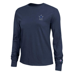 Dallas Cowboys Champion Women's Core Long-Sleeve T-Shirt Navy | NFL