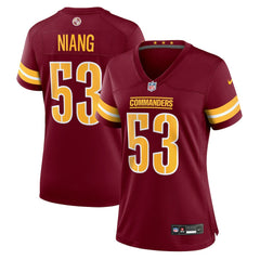 Lucas Niang Washington Commanders Women's Team Game Jersey Burgundy | Nike for Sale