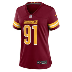 Deatrich Wise Jr. Washington Commanders Women's Team Game Jersey Burgundy | Nike for Sale
