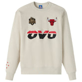 Chicago Bulls OVO x NBA Fleece Sweatshirt Natural - NBA