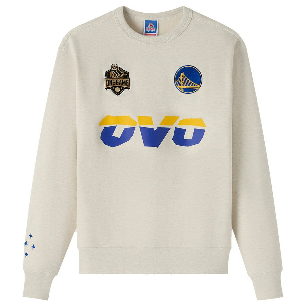 Golden State Warriors OVO x NBA Fleece Sweatshirt Natural - NBA
