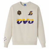 Los Angeles Lakers OVO x NBA Fleece Sweatshirt Natural - NBA
