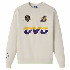 Los Angeles Lakers OVO x NBA Fleece Sweatshirt Natural - NBA