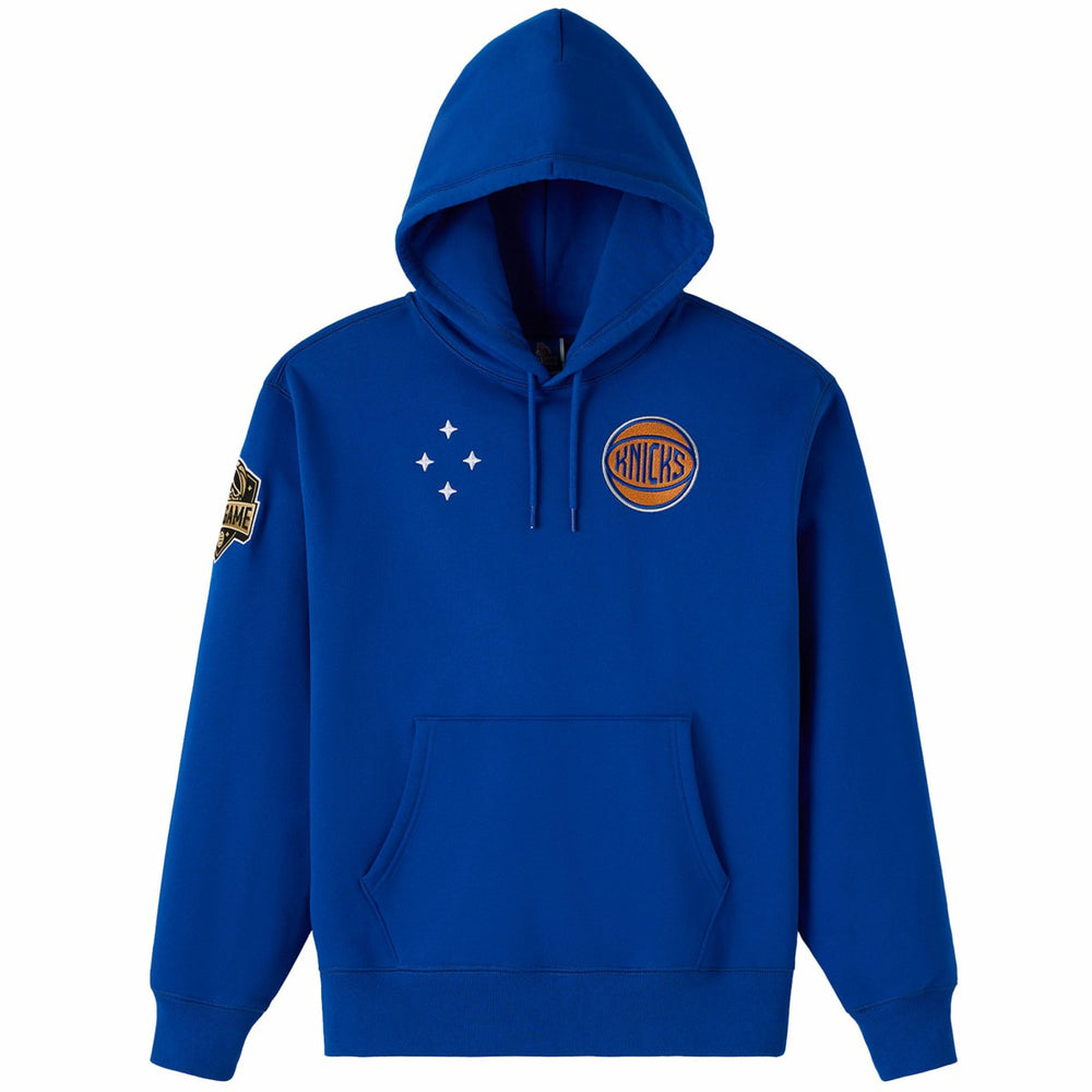 New York Knicks OVO x NBA Fleece Hoodie Blue - NBA