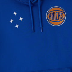 New York Knicks OVO x NBA Fleece Hoodie Blue - NBA