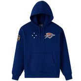 Oklahoma City Thunder OVO x NBA Fleece Hoodie Blue - NBA