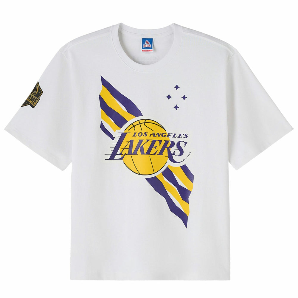 Los Angeles Lakers OVO x NBA Heavyweight T-Shirt White - NBA