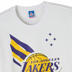 Los Angeles Lakers OVO x NBA Heavyweight T-Shirt White - NBA