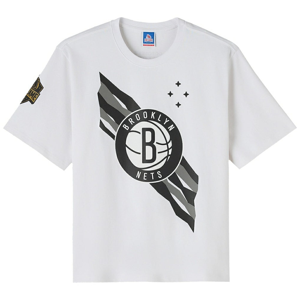 Brooklyn Nets OVO x NBA Heavyweight T-Shirt White - NBA