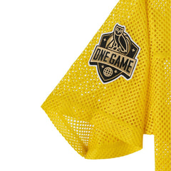 Golden State Warriors OVO x NBA Mesh Football Fashion Jersey Gold - NBA