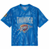 Oklahoma City Thunder OVO x NBA Mesh Football Fashion Jersey Blue - NBA