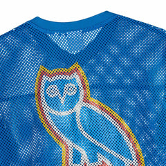Oklahoma City Thunder OVO x NBA Mesh Football Fashion Jersey Blue - NBA