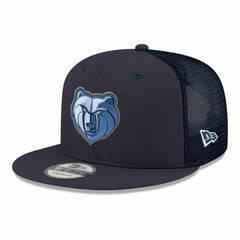 Memphis Grizzlies Core Logo Meshback 9FIFTY Snapback Hat Navy - NBA