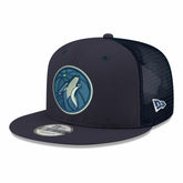 Minnesota Timberwolves Core Logo Meshback 9FIFTY Snapback Hat Navy - NBA