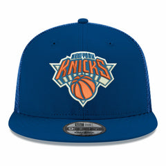 New York Knicks Core Logo Meshback 9FIFTY Snapback Hat Blue - NBA